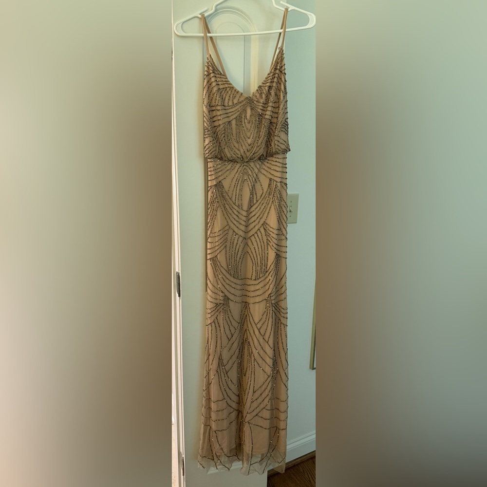 Adriana Papell beaded dress